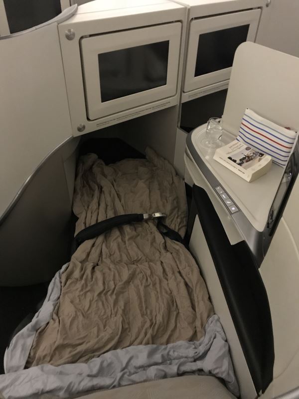 Siège-lit en Business Class chez Air France