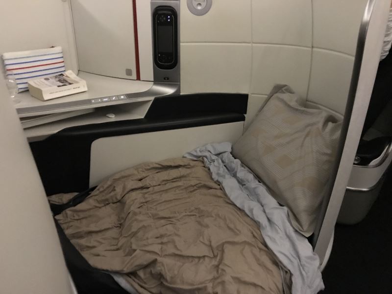 Siège-lit en Business Class chez Air France