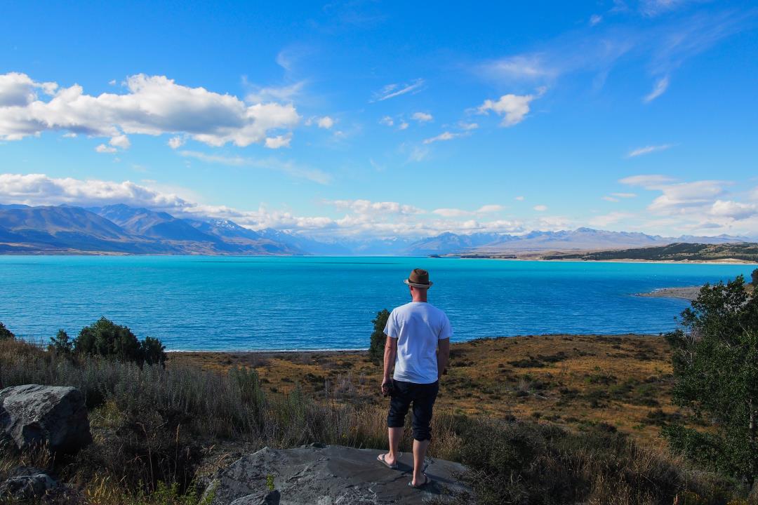2 semaines en Nouvelle-Zélande : vue sur le lac Pukaki