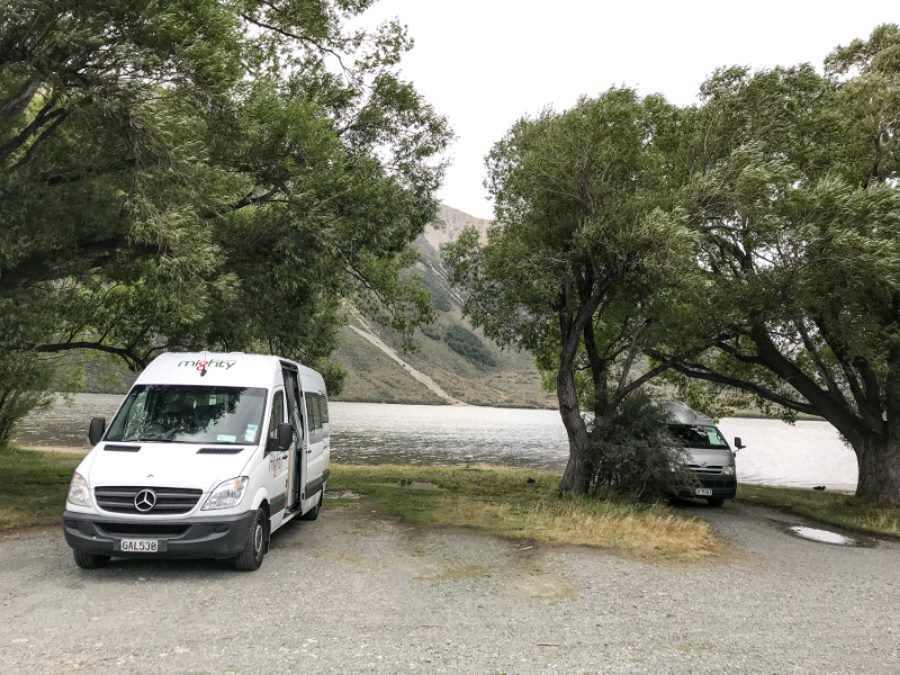 Meilleurs campings gratuits de Nouvelle-Zélande : Lake Pearson Campsite